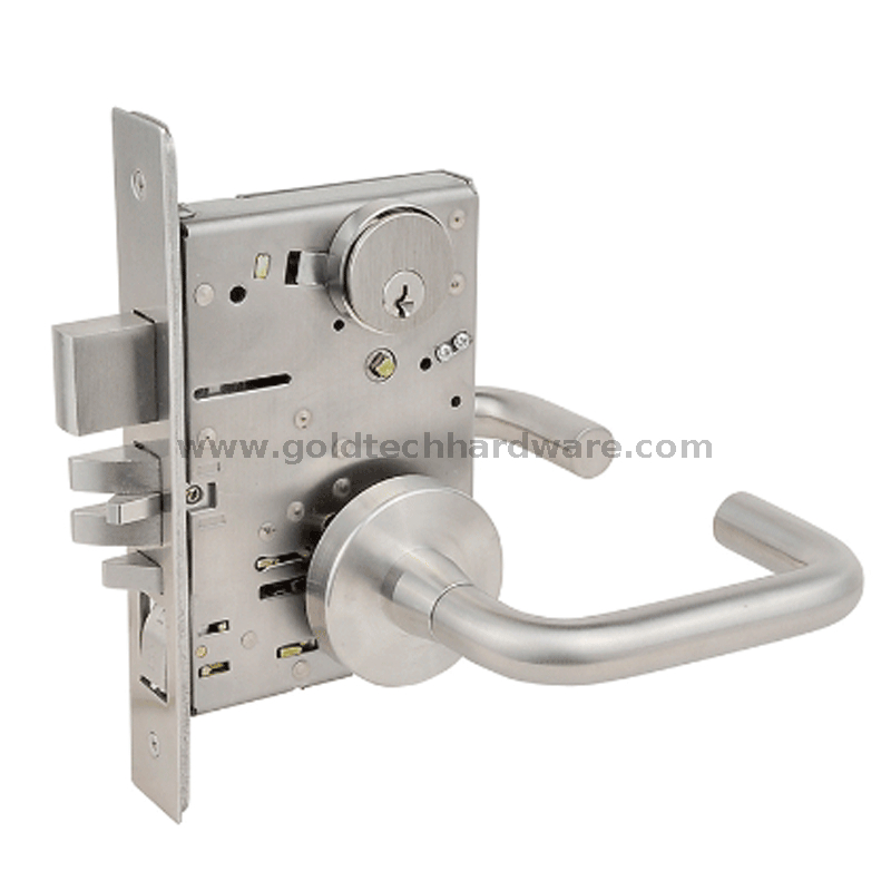 F20 مدخل أمريكي ANSI/BHMA A156.13 UL نقر Lockset B320 مع أسطوانة تقليم رافعة ديدبولت وإبهام