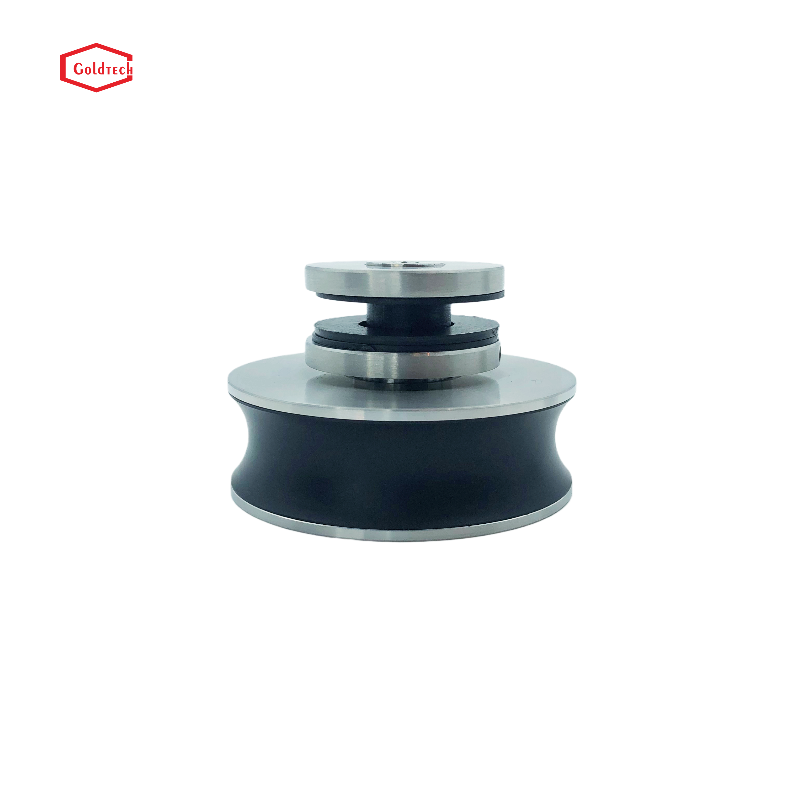 طقم بكرة الباب الخشبي المنزلق من الفولاذ المقاوم للصدأ 