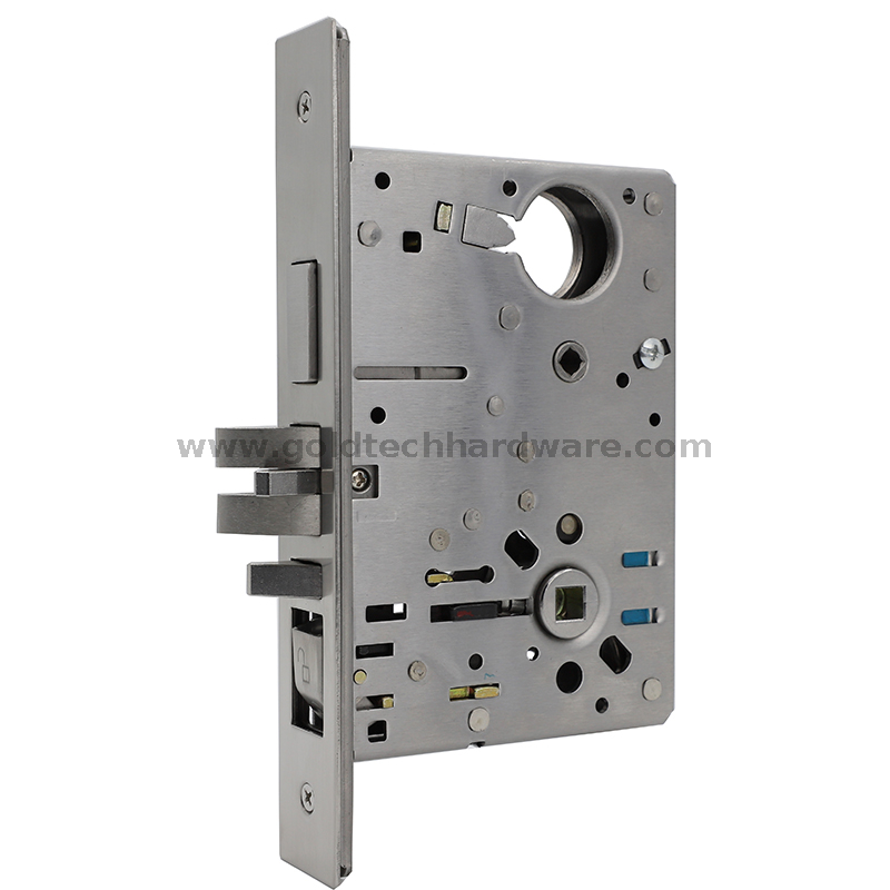 F20 وظيفة المكتب الأمريكية ANSI/BHMA A156.13 UL المدرجة في قائمة نقر Lockset B320 مع أسطوانة تقليم رافعة ديدبولت وإبهام