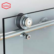 طقم بكرة الباب الخشبي المنزلق من الفولاذ المقاوم للصدأ 