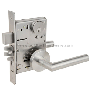 F20 مدخل أمريكي ANSI/BHMA A156.13 UL نقر Lockset B320 مع أسطوانة تقليم رافعة ديدبولت وإبهام