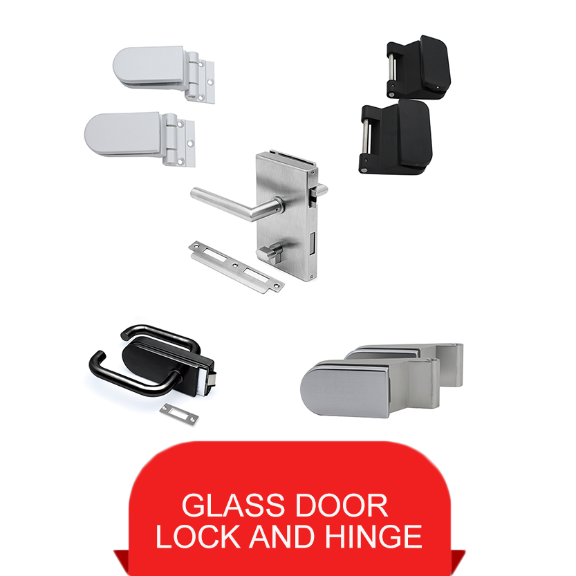 قفل الباب الزجاجي